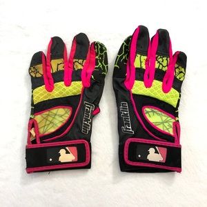 Franklin Youth Insanity Series Batting Gloves pink